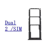 Dual Single Chip Micro SD SIM Card Tray Samsung Galaxy A21s A217F Phone SIM1 + SIM2 Card Tray Part Bangladesh (New)