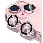 2 3 Glitter Camera Lens Protector Cover IPhone 16 Pro Max 16 Plus 13 Mini 14Pro 15Pro Pink Glass Protection Accessories Bangladesh (New)