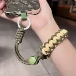 Handwoven adjustable mobile phone universal lanyard wrist strap Outdoor sports convenient safety anti drop rope Bangladesh (New)