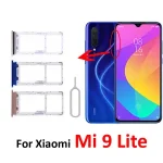 SIM Card Tray Adapter XIAOMI Mi 9 Lite 9lite Mobile Phone Housing BackShell Chip Micro SD SIM Card Holder Slot + Tools Bangladesh (New)