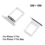 Dual Version SIM Card Tray iPhone 17 Pro / 17 Pro Max SIM+SIM Card Tray Replacement Part Bangladesh (New)