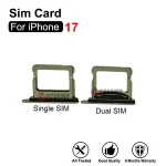 iPhone 17 Dual SIM Card Single Sim Tray Slot Black Purple Blue Green White Purple eplacement Parts Bangladesh (New)