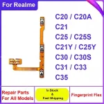 Realme C20 C21 C21Y C25Y C25 C25S C30 C31 C33 C35 Side Buttons Power Volume Keys On Off Switch Flex Cable Parts Bangladesh (New)