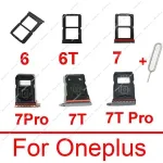 Sim Card Tray Holder Oneplus 1+ 6 6T 7 7T Pro Sim Slot Socket Card Memmory Reader Flex Cable Replacement Repair Parts Bangladesh (New)