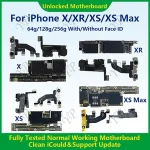 Fully Tested 100%Working Mainboard iPhone X/XR/XS/XS Max With Face ID 64g/256g Cleaned iCloud And Unlocked Phone Motherboard Bangladesh (New)