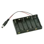 1 6XAA 6xAA 6*AA 9V Battery Holder Box Case Wire DC 5.5*2.1mm Plug arduino Moudle NEW Bangladesh (New)