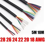 12V Automotive Cable 2 3 4 5 6 7 8 9 10 Core Flexible Electronic Audio Wire DIY Solar Project LED Strip Lighting Speaker Bangladesh (New)