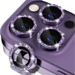 3 Glitter Diamond Caps Metal Lens Protector IPhone 16 15 14 Plus 13 12 Mini 11 Pro Max Camera Protector Glass Film Bangladesh (New)