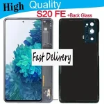 High Quality AMOLED LCD Replacement Samsung S20 FE Touch Screen G780F G781F S20 FE 5G S20 Lite Display with Back Glass Bangladesh (New)