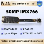 50MP IMX766 USB Camera Module PDAF Auto Focus AF No Distortion 8160x6120 100 Degree Webcam Type c/5Pin FPC Cable Free Drive Bangladesh (New)