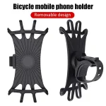 Universal Bicycle Silicone Mobile Phone Holder iPhone XR Samsung Xiaomi Huawei Cell Phone Bike Moto Handlebar Bracket Stand Bangladesh (New)