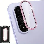 1PC Glitter Metal Ring Tempered Glass Camera Lens Protector Samsung Galaxy A26 A36 A56 Anti Scratch 9H HD Clear Lens Cover Bangladesh (New)