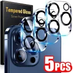 1 5 IPhone 16 15 14 Pro Max 16 Plus 16Pro Tempered Glass Flim HD Camera Lens Flim Protective IPhone 13 Mini Pro Max Bangladesh (New)