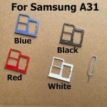 Samsung Galaxy A31 Sim Card Tray Slot Holder Socket Adapter Connector Repair Parts Replacement Bangladesh (New)