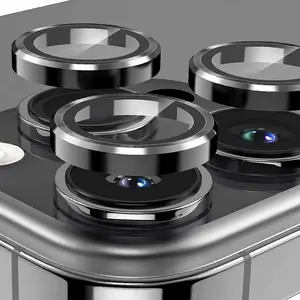 Sf3810aab9e0f492b9edc35766d51b11d5_300x300q75 16 17 Pro Max 16e Case Rear Metal Camera Protector iPhone 16ProMax 16Pro iPhone16 Plus iPhone17 Air 3D Lens Glass Ring Cover Bangladesh (New) - Image 1
