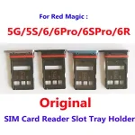 Original Best SIM Card Reader Slot Tray Port Holder ZTE Nubia Red Magic 5G 5S NX659J 6 6Pro 6S Pro 6R Phone Bangladesh (New)