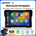Jansite 5/7 inch Carplay Motorcycle DVR Navigation GPS Wireless CarPlay Android Auto IPX7 Display Screen Portable Moto Monitor Bangladesh (New)