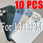 10 2 in 1 Big Hole Rear Battery Back Door Glass iPhone 13 Pro Max Back Cover Glass iPhone 13 Replacement Part Bangladesh (New)