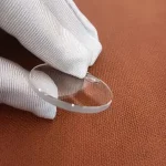 Flat Thick 2.5mm  Diameter 30.5mm calendarTransparent Crystal Mineral Sapphire glass watch parts Bangladesh (New)