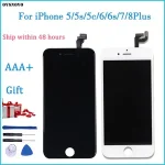 AA Quality iPhone 5 5s 6 6s 7 LCD Display Touch Screen 4 4S 8 Plus SE 100% Brand BackShell LCD Digitizer tempered+Gifts Bangladesh (New)