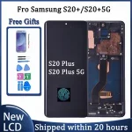 6.7 AMOLED LCD Samsung S20 Plus LCD Display Touch Screen With Frame Samsung S20+ 5G G985F/DS G986B LCD Display Bangladesh (New)