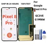 6.7'' Super OLED /TFT For Google Pixel 8 Pro Lcd Display Touch Screen Digitizer For Pixel 8pro GC3VE G1MNW Display With Frame