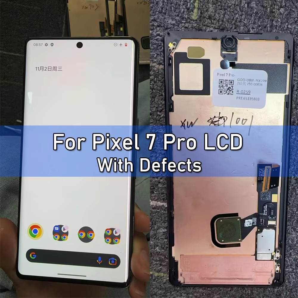 6.7" With Defects OLED LCD For Google Pixel 7 Pro 7Pro GE2AE GP4BC LCD Display Touch Screen Digitizer Assembly Replacement