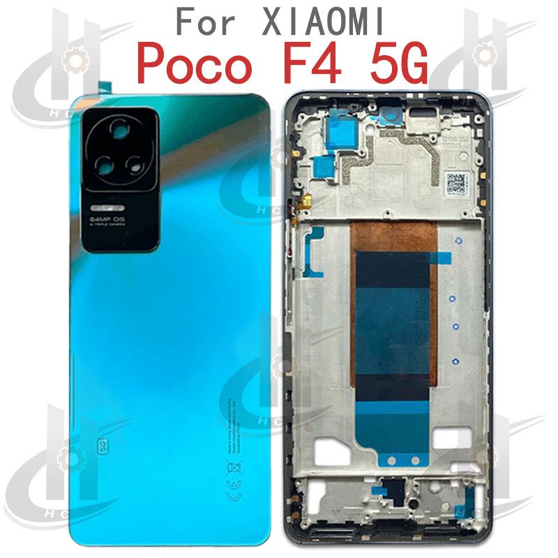 2026/08/1000022420.jpg Xiaomi Poco F4 Battery Door Panel Rear Housing Case Replacement Middle Frame - Image 1
