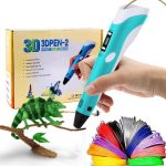 3D Art Printing Printer Pens With Lcd Screen Automatic Feeding Include Colors Pla Filament Refills Interesting Gifts For All Ages - Innovative 3D Printing Pen For Creative Expression