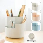 360 Rotating Large Capacity Rotating Pen Holder Desk Pencil Storage Box Organizer (New)