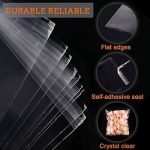 (10″ x 16″) 50 pcs crystal cellophane poly bag for packaging material with adhesive