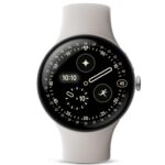 Google Pixel Watch 4 (45mm) - Smartwatch - Porcelain Active Band - Wi-Fi | Android smartwatch, heart rate, fitness, and sleep tracking, 30-hour battery, Gemini built in, water resistant