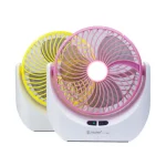Jy Super Lithium Rechargeable Mini Table Fan With LED