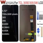6.52 "For TCL 30 SE 30SE 6165H 6156H1 6165A 6165A1 6165S LCD Display Touch Screen Digitizer For TCL 30E 6127A 6127l Display
