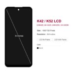 66'' Display LG K42 LMK420 LCD Screen Touch Display Digitizer With Frame Assembly LG K52 LMK520 LCD Replacement (New)