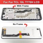 653'' Display TCL 10L LCD TCL 10 Lite T770H T770B LCD Display Touch Screen Digitizer Assembly With Frame Spare Repair Parts (New)