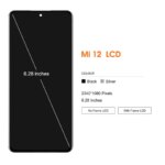 6.28'' AMOLED 120HZ For Xiaomi Mi 12 LCD 2201123G 2201123C Touch Screen Digitizer Assembly Replacement for Xiaomi 12X Display (New)