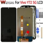 6.58" Vivo Y72 5G LCD Display Touch Screen Replacement Digitizer Assembly