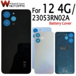 6.79"Xiaomi Redmi 12 4G Back Battery Cover Glass Rear Door Housing