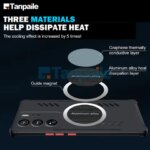 Tanpaile- ZTE Axon 40 Pro 50 Ultra Magnetic Cooling Case Hard Bumper Heat Dissipation Phone Back Cover Funda (New)