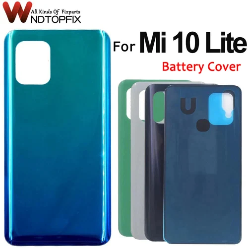 A724119d8007c47cbbd4dccfb505c5356Q_500x500.webp Cover Xiaomi Mi 10 Lite Back Cover Glass Panel For - Image 1