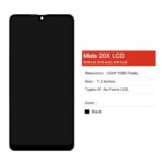 AMOLED TFT LCD Huawei Mate 20X EVR-L29 EVR-AL00 TL00 LCD Display Touch Screen Digitizer Assembly Huawei Mate 20 X Screen (New)