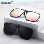 Polarized Clip on Sunglasses Women Men Driving Yellow Lens Anti Glare Goggles Night Vision Glasses Myopia Clip on Glasses UV400 (New)