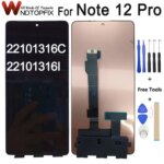 6.67” Xiaomi Redmi Note 12 Pro LCD Display Touch Screen Digitizer