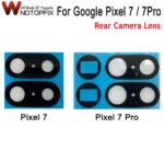 2Pcs Google Pixel 7 Pro Back Rear Camera Lens Glass Replace
