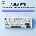 AULA F75 2.4G Wireless/Bluetooth/Wired Gaming Mechanical Keyboard RGB Customized