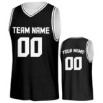 Custom Basketball Jersey Black Personalized Printed Your Own Name Number Men/Women/Kids Quick Dry Sleeveless Shirts (New)