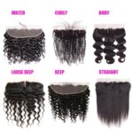 16A Lace Frontal Only 13x4 Water Wave Closure Human Hair Brazilian Lace Front Closure Deep Water Kinky Curly Straight Wave Lace (New)