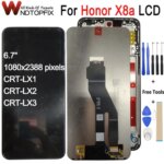 6.7” Huawei Honor X8a LCD CRT-LX1 CRT-LX2 CRT-LX3 Display Touch Screen