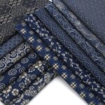 Japanese style sashiko embroidery fabric handmade DIY fabric home clothing doll width (New)